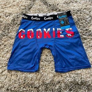 NWT‎ Cookies Premium Boxer Briefs Moisture Wicking Stretch in Blue Size Small